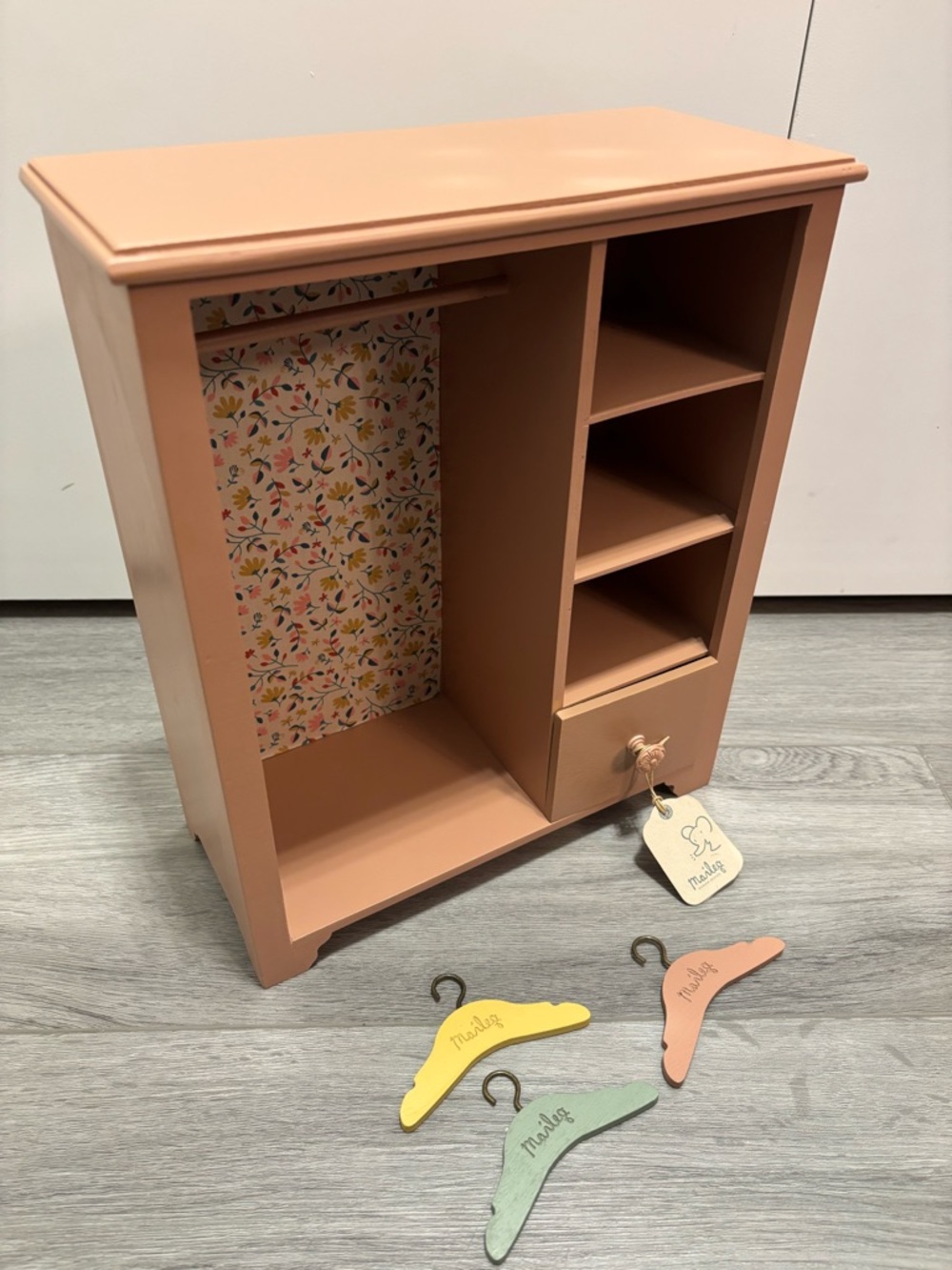 Maileg Pink Doll Wardrobe - Large